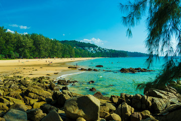 sea view beach sand in phuket island rhailand
