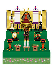 こどもの日の五月人形