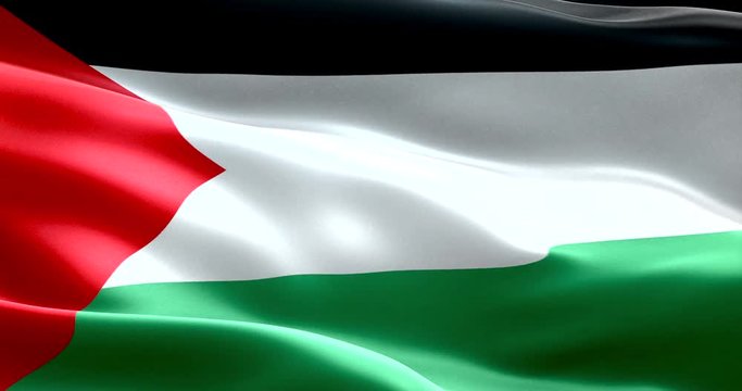 flag of palestine gaza strip waving texture fabric background, crisis of israel and islam palestine, risk war concept