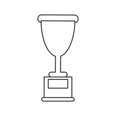 trophy award sport icon thin line vector illustration eps 10