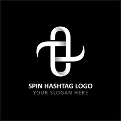 Spin Hash Tag Logo