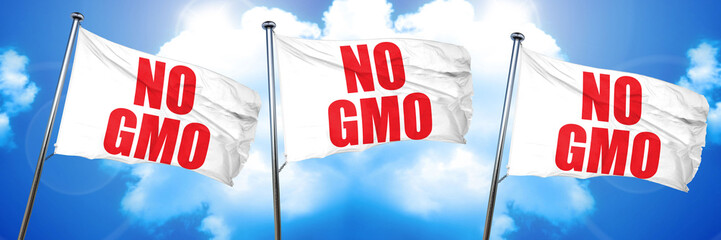 no gmo, 3D rendering, triple flags