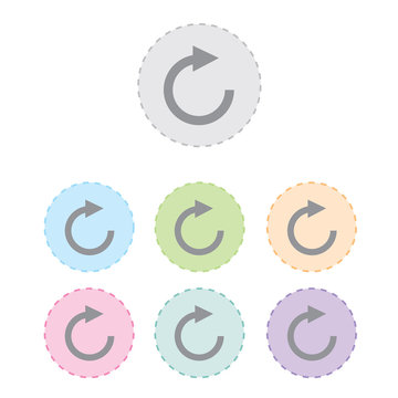 refresh icon set. vector illustration