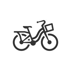 Fototapeta premium BW Icons - City bike