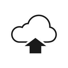 BW icon - Cloud upload