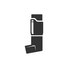 Obraz premium BW icon - Asthma inhaler