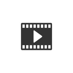 Fototapeta premium BW Icons - Movie play symbol