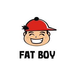 Fat boy logo vector
