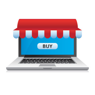 Online store laptop