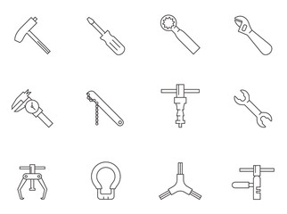 Outline Icons - Bicycle Tools