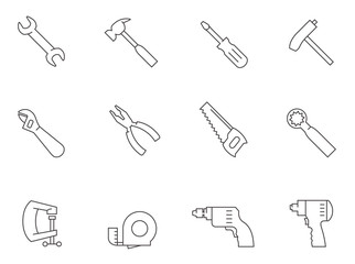 Outline Icons - Hand Tools