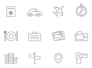Outline Icons - Travel