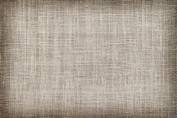 Plakat Brown sackcloth texture or background and empty space