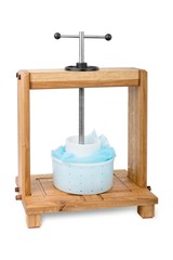 Wooden press for cheese