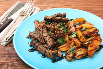 Homemade Slow Cooked Beef with Potatoes
