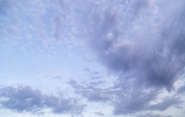 clouds in the sky at sunset