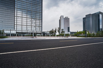 urban traffic with cityscape in city of China.