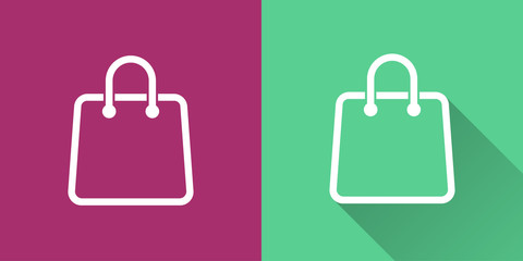 Shopping bag - vector icon.