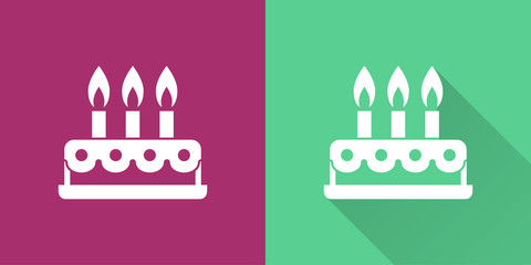 Cake - vector icon.