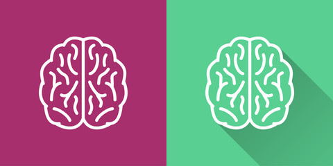 Brain - vector icon.
