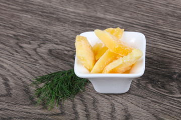 Crunchy parmesan cheese