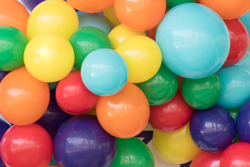 background with colorful balloons