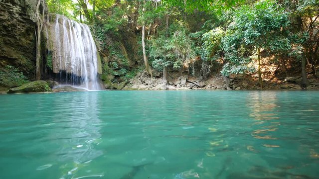 Erawan Waterfall (low angle shot), Kanchanaburi, Thailand