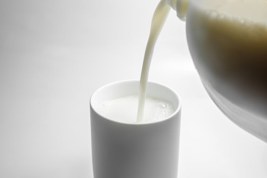 pour milk