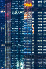 Fototapeta na wymiar High-rise office buildings in Hong Kong,China.