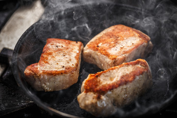 Pork meat steak