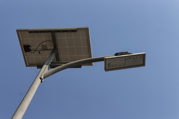 solar pannel and  LED street lamp