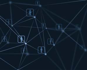 Social network vector background. EPS10