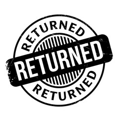 Returned rubber stamp. Grunge design with dust scratches. Effects can be easily removed for a clean, crisp look. Color is easily changed.