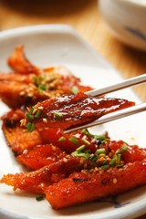 Seasoned  grilled blowfish