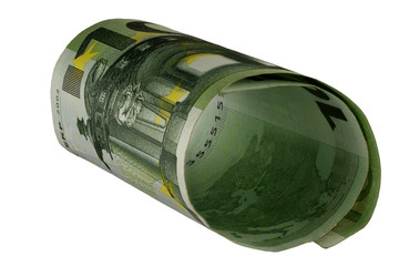 100 Schein Euro-Banknoten, Euro-Schein, Euro Banknoten einhundert freisteller freigestellt