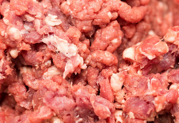 minced meat as a background. macro