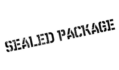Sealed Package rubber stamp. Grunge design with dust scratches. Effects can be easily removed for a clean, crisp look. Color is easily changed.