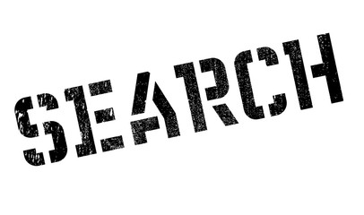 Search rubber stamp. Grunge design with dust scratches. Effects can be easily removed for a clean, crisp look. Color is easily changed.