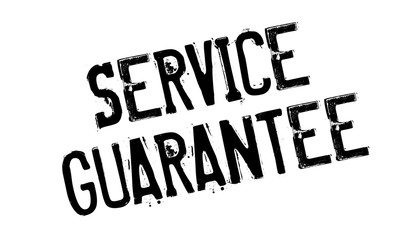Service Guarantee rubber stamp. Grunge design with dust scratches. Effects can be easily removed for a clean, crisp look. Color is easily changed.