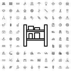 cargo barn icon illustration