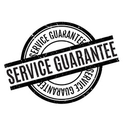Service Guarantee rubber stamp. Grunge design with dust scratches. Effects can be easily removed for a clean, crisp look. Color is easily changed.