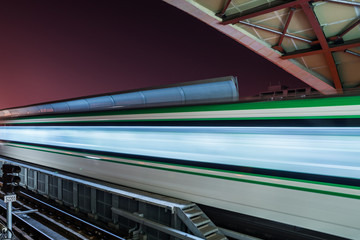 Empty Railroad Platform in Shenzhen,China.