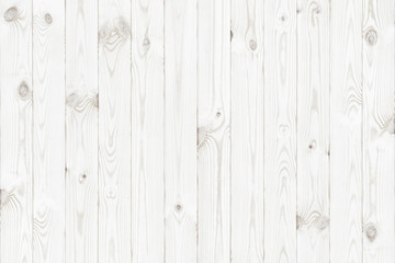 Fototapeta na wymiar white wood texture background, wooden table top view