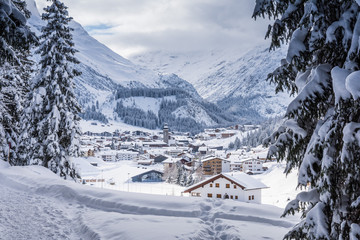 View of Lech, Austria