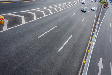 Shanghai traffic road,Street Scene Of City in China.
