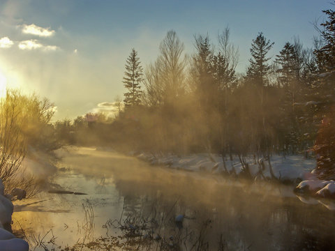 Winterabend am Ellbach