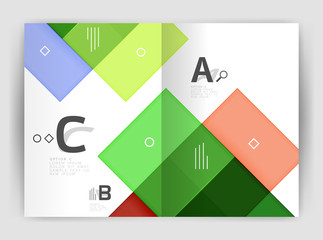 Business a4 business brochure geometrical template