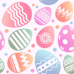 Happy Easter seamless pattern. Vector illustration