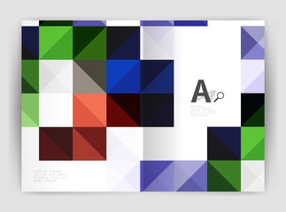 Fototapeta premium Square annual report brochure a4 print template