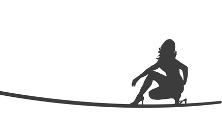 Frau in Pose | Silhouette